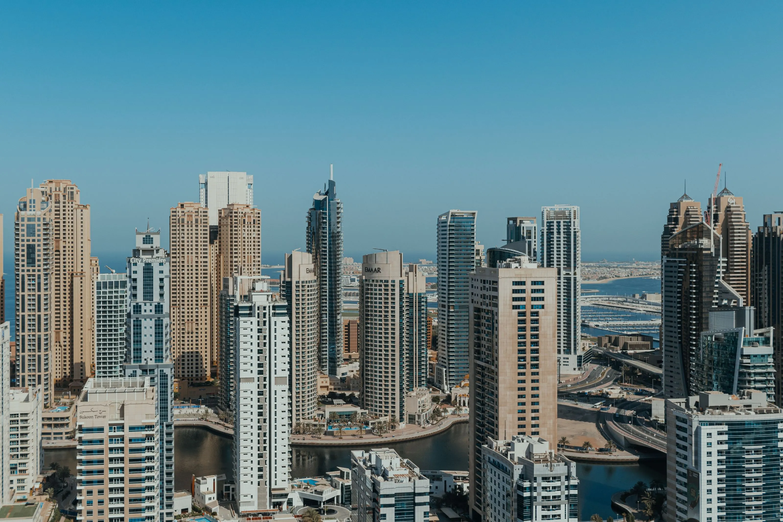 The Dubai Marina skyline